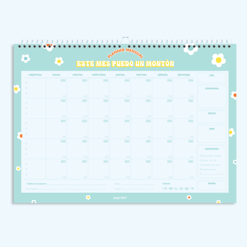 Planner mensual - Puedo un montón